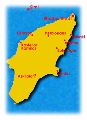 Rhodos-Karte